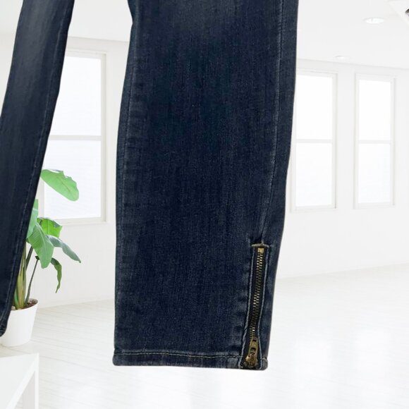 Signature Levi Strauss High Rise Ankle Skinny Jeans 16 W33 | Zipper Hem - Picture 3 of 15